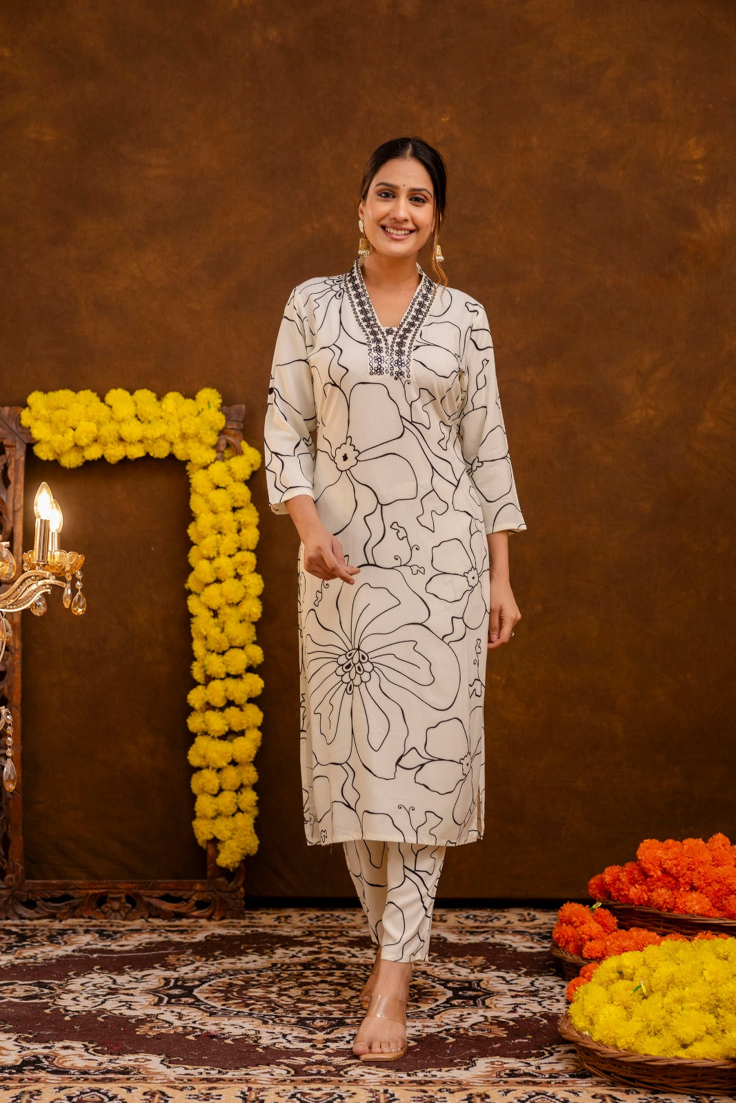 Heavy rayon full suit set