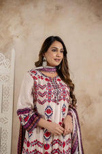 Super pretty Anarkali mirror work suit set