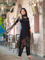 Pure crepe digital printed suit set