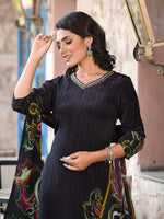 Pure crepe digital printed suit set