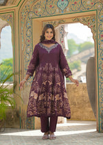 Premium dola silk digital printed suit set