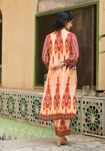 Wow crepe Ikkat Co ord set