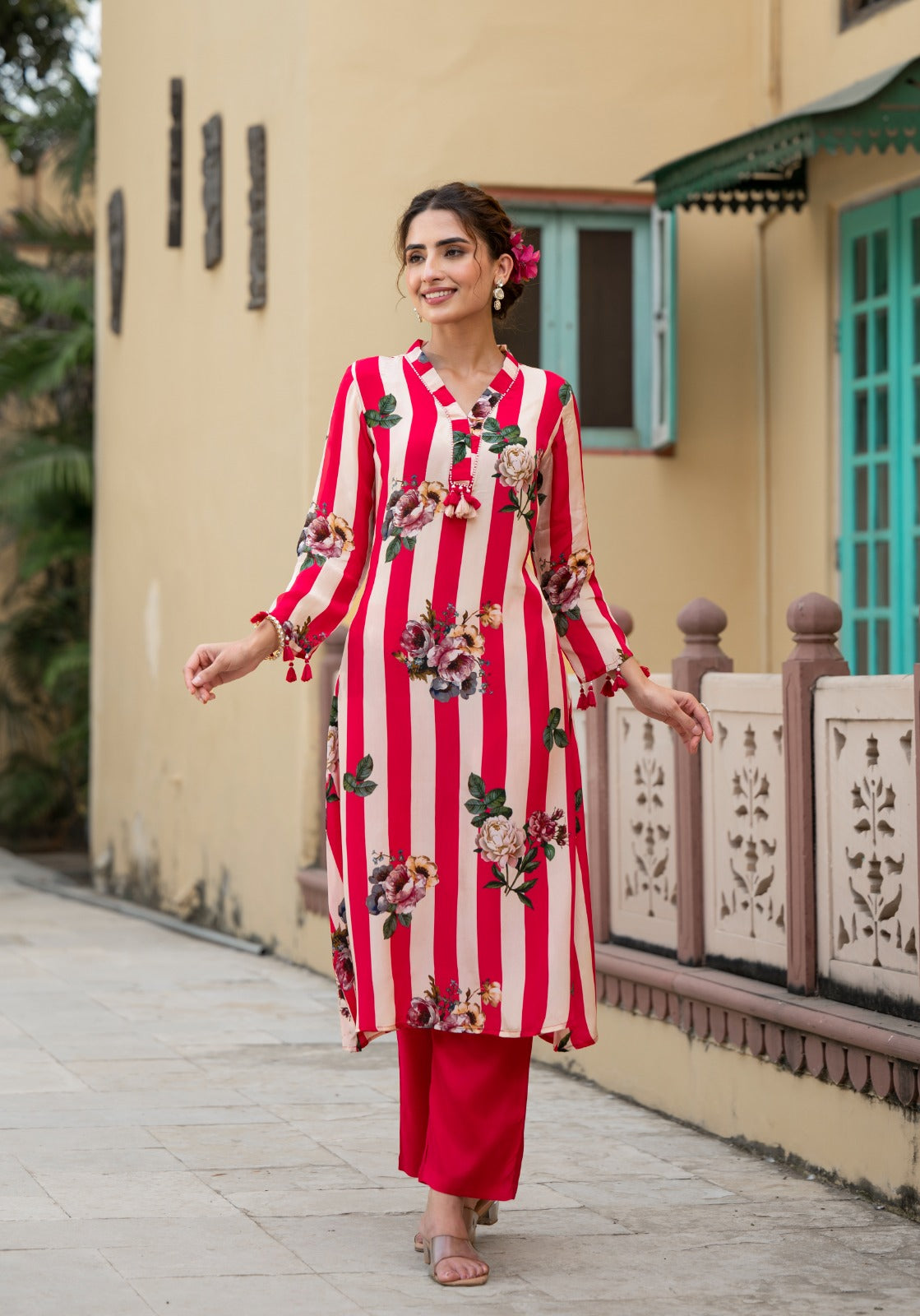 Premium crepe digital printed kurta pant