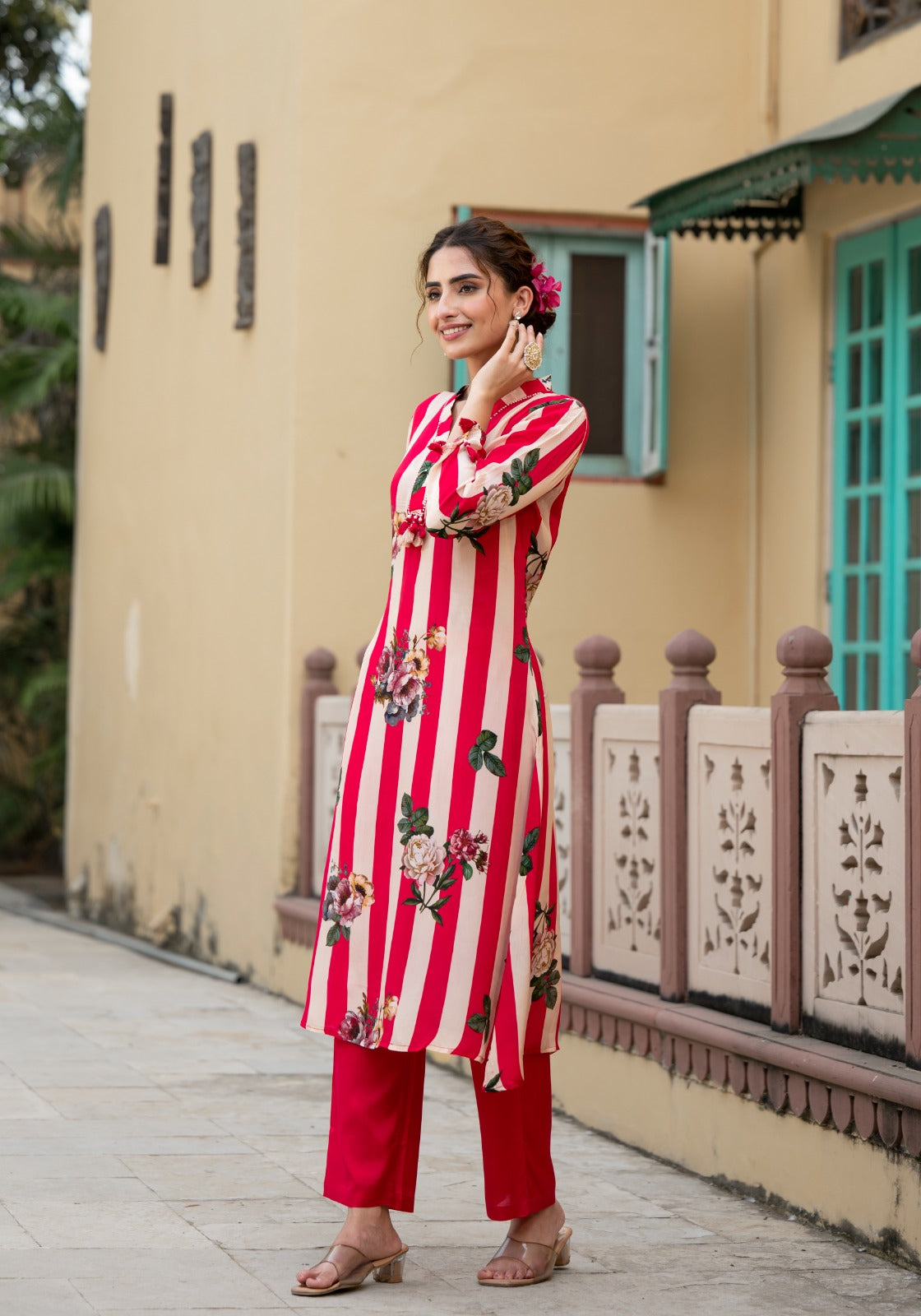 Premium crepe digital printed kurta pant