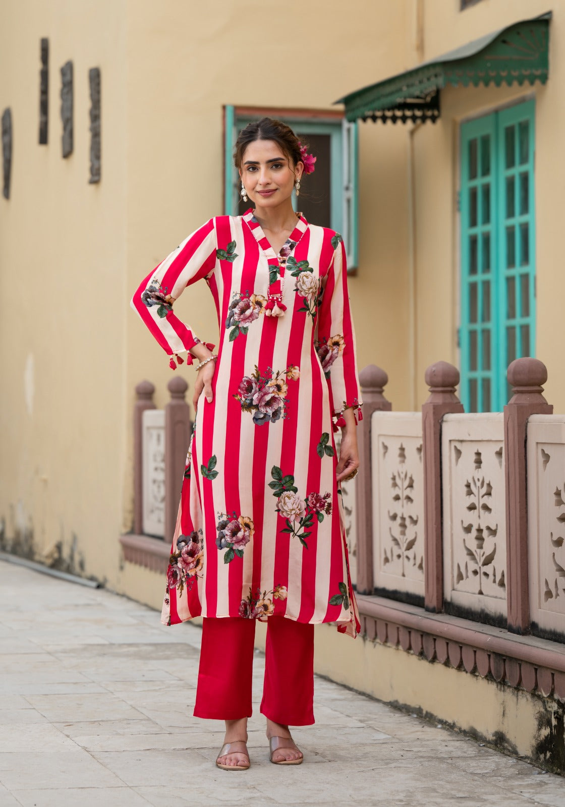 Premium crepe digital printed kurta pant