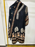 Stylish pure crepe suit set