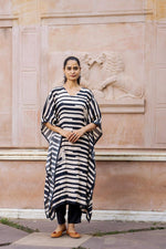 Pure muslin silk digital printed kaftan