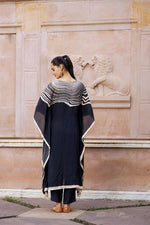 Pure muslin silk digital printed kaftan