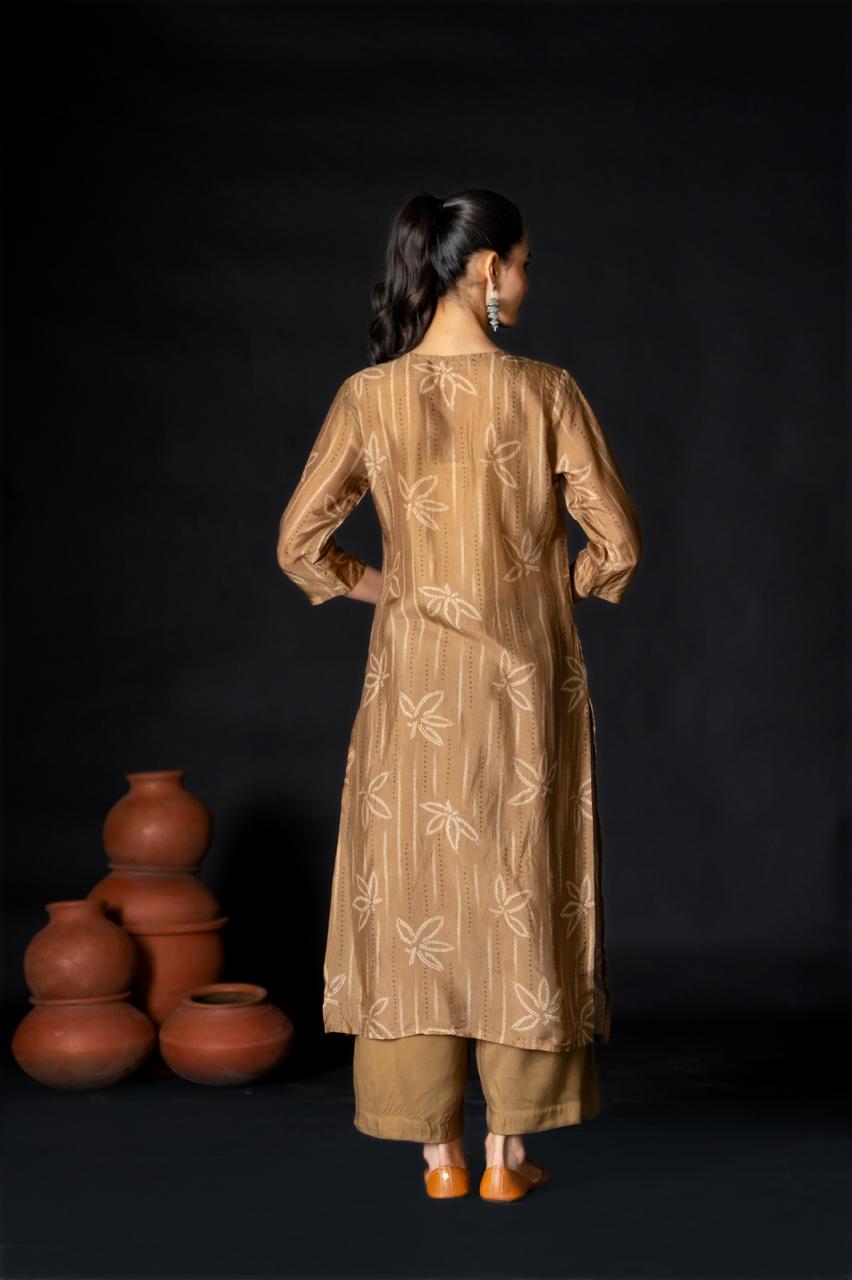 Pretty Russian bemberg silk kurta pant