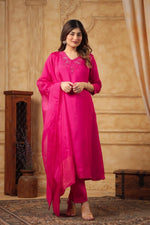 Pretty Russian silk must buy suit set