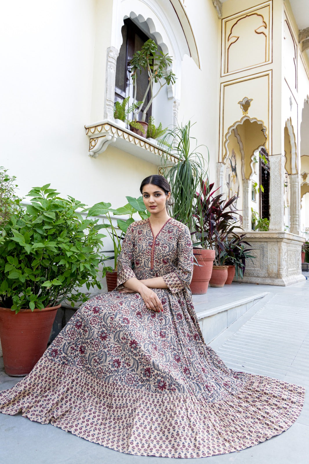 Premium cotton mul cotton lining gown