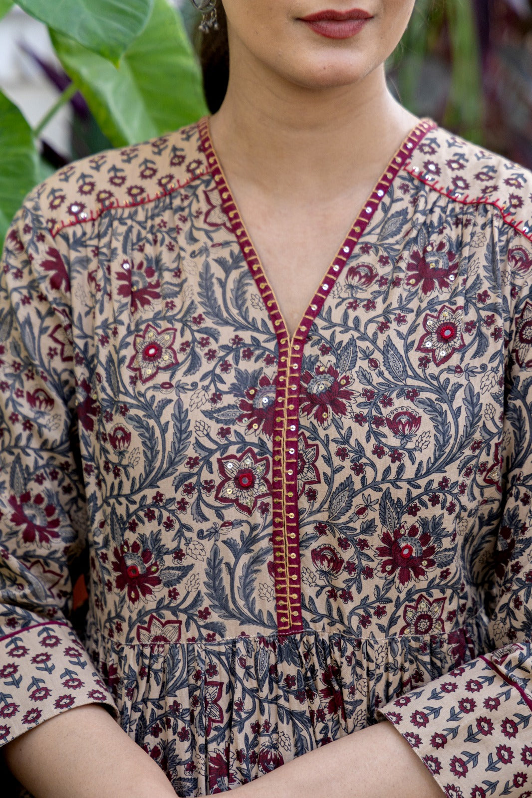 Premium cotton mul cotton lining gown