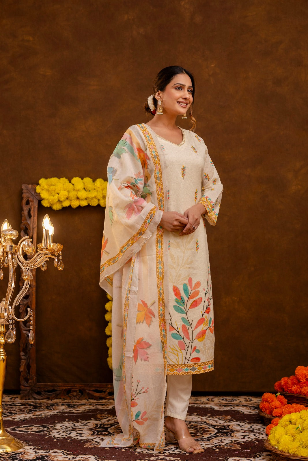 Pretty cotton full suit set