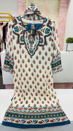 Pretty crepe full suit set