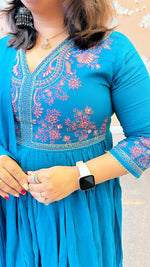 Pretty mul cotton half lining suit set