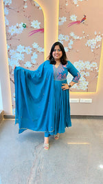 Pretty mul cotton half lining suit set