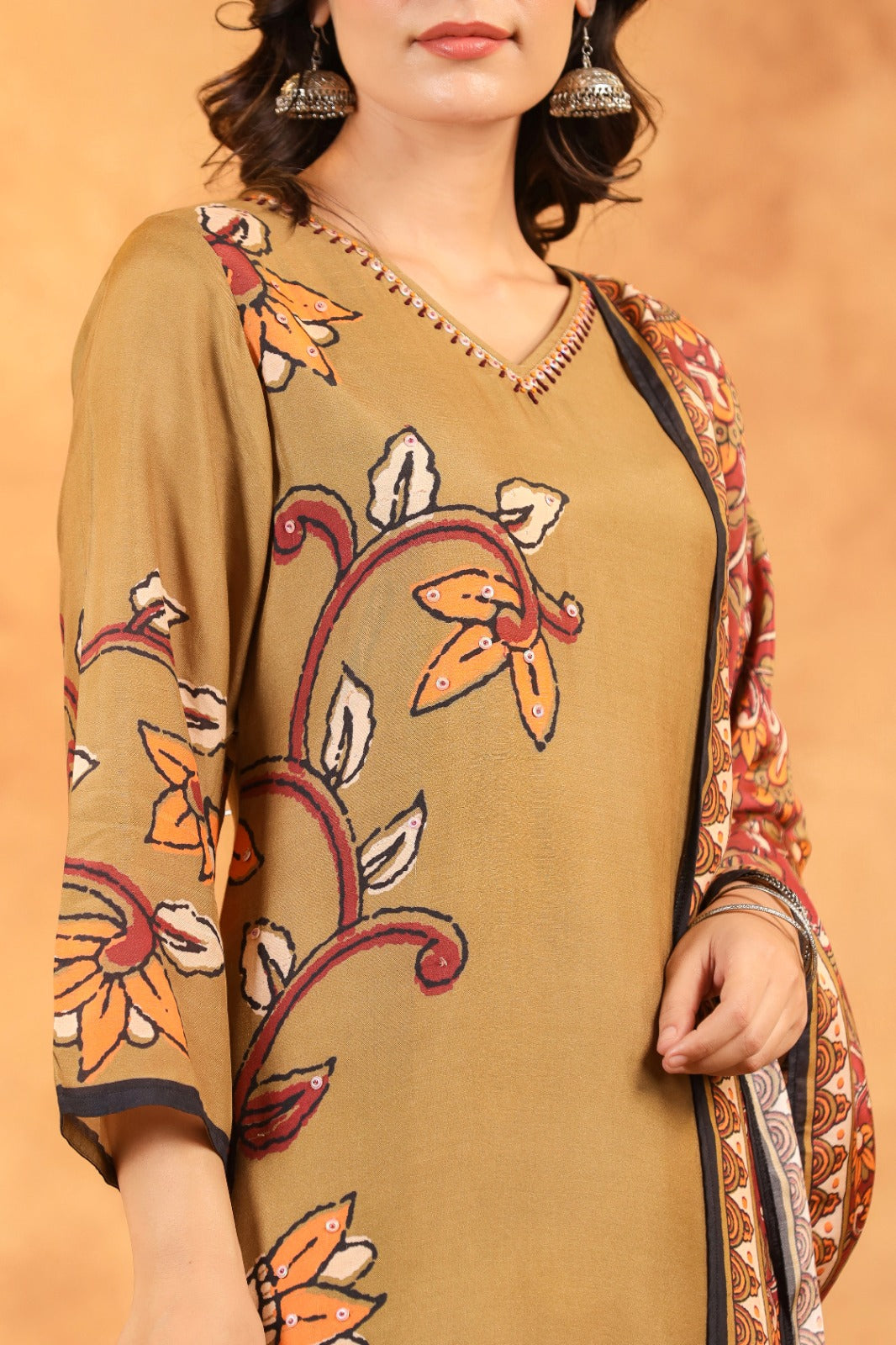 Pretty kalamkari suit set