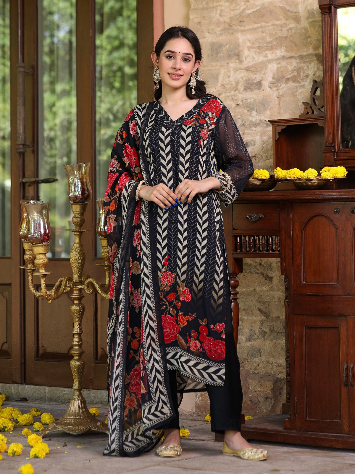 Gorgeous orgenza lining suit set