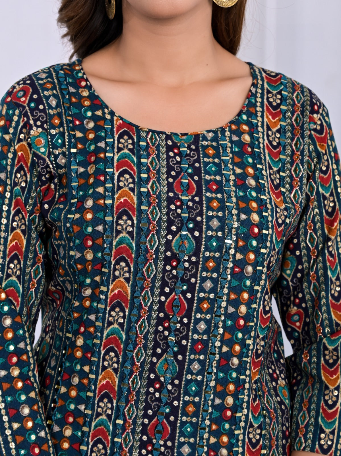 Premium rayon embellished kurta