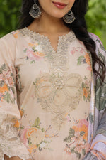 Premium cotton with Zari work