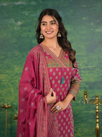 Pure cotton suit set with pocket