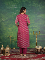 Pure cotton suit set with pocket