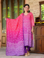 Pure muslin silk suit set