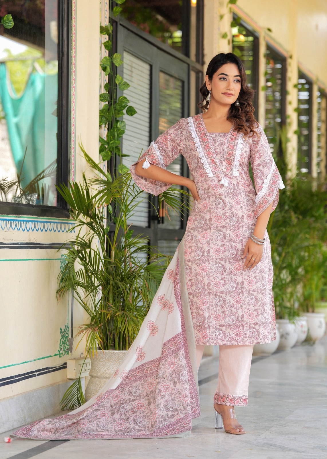 Designer cotton suit set