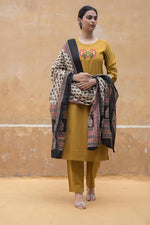 Pretty cotton embroidered full suit set