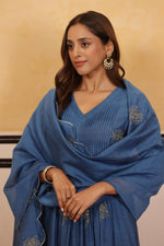 Pretty Mul chanderi full embroidery suit set