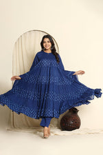 Pretty cotton must have Anarkali suit set