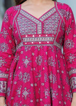 Pure cotton Anarkali suit set