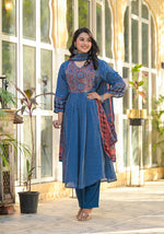 Pure crepe full suit set