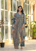 Pretty A line full suit set with lace detailing