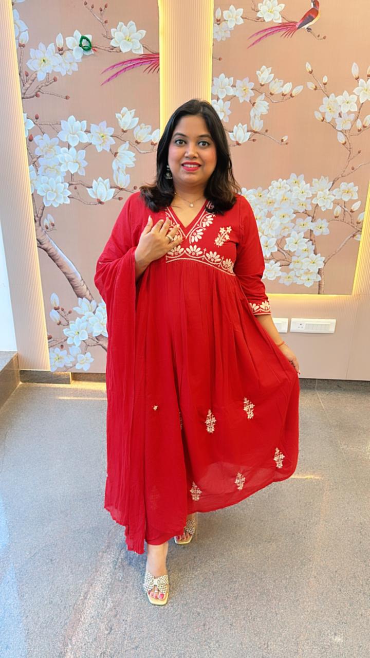 Pretty Mul chanderi lining suit set