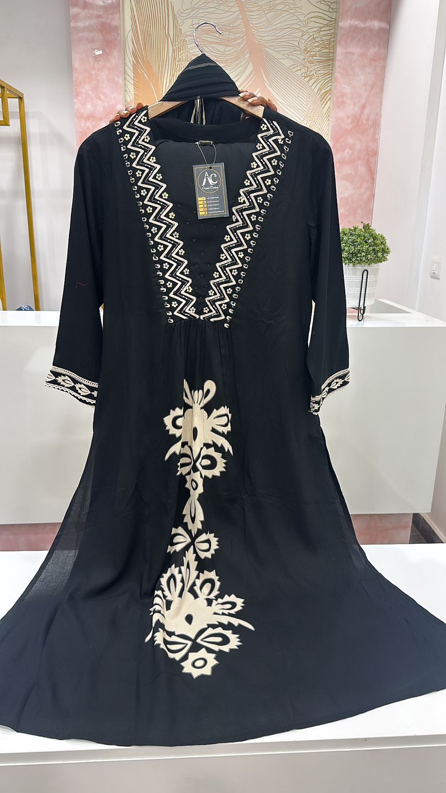 Rayon slub digital printed suit