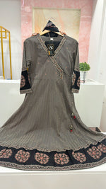 Wow cotton angrakha anarkali suit set