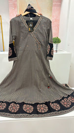 Wow cotton angrakha anarkali suit set
