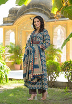 Pretty premium cotton A line suit set