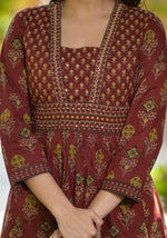 Premium cotton Anarkali suit set