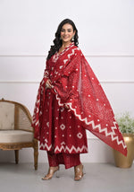 Pretty cotton Anarkali suit set