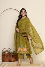 Pretty premium embroidered suit set