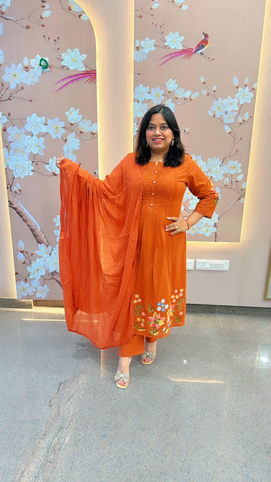 Restocked on huge demand! Pretty premium embroidered suit set.