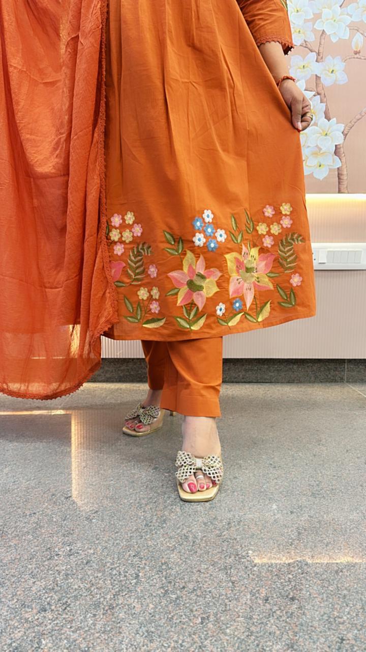 Restocked on huge demand! Pretty premium embroidered suit set.