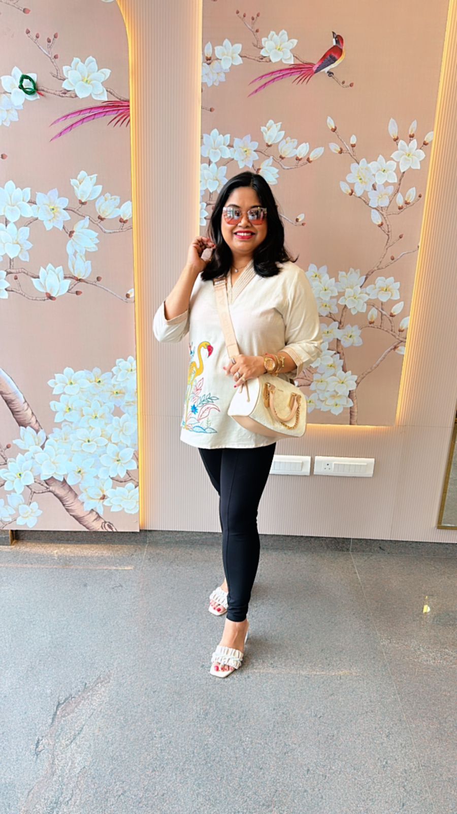 Beautiful embroidered short top