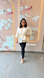 Beautiful embroidered short top