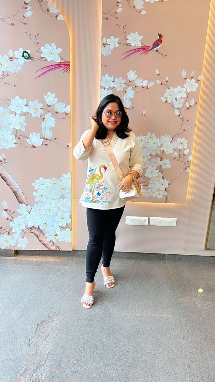 Beautiful embroidered short top