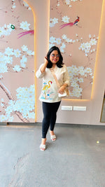 Beautiful embroidered short top