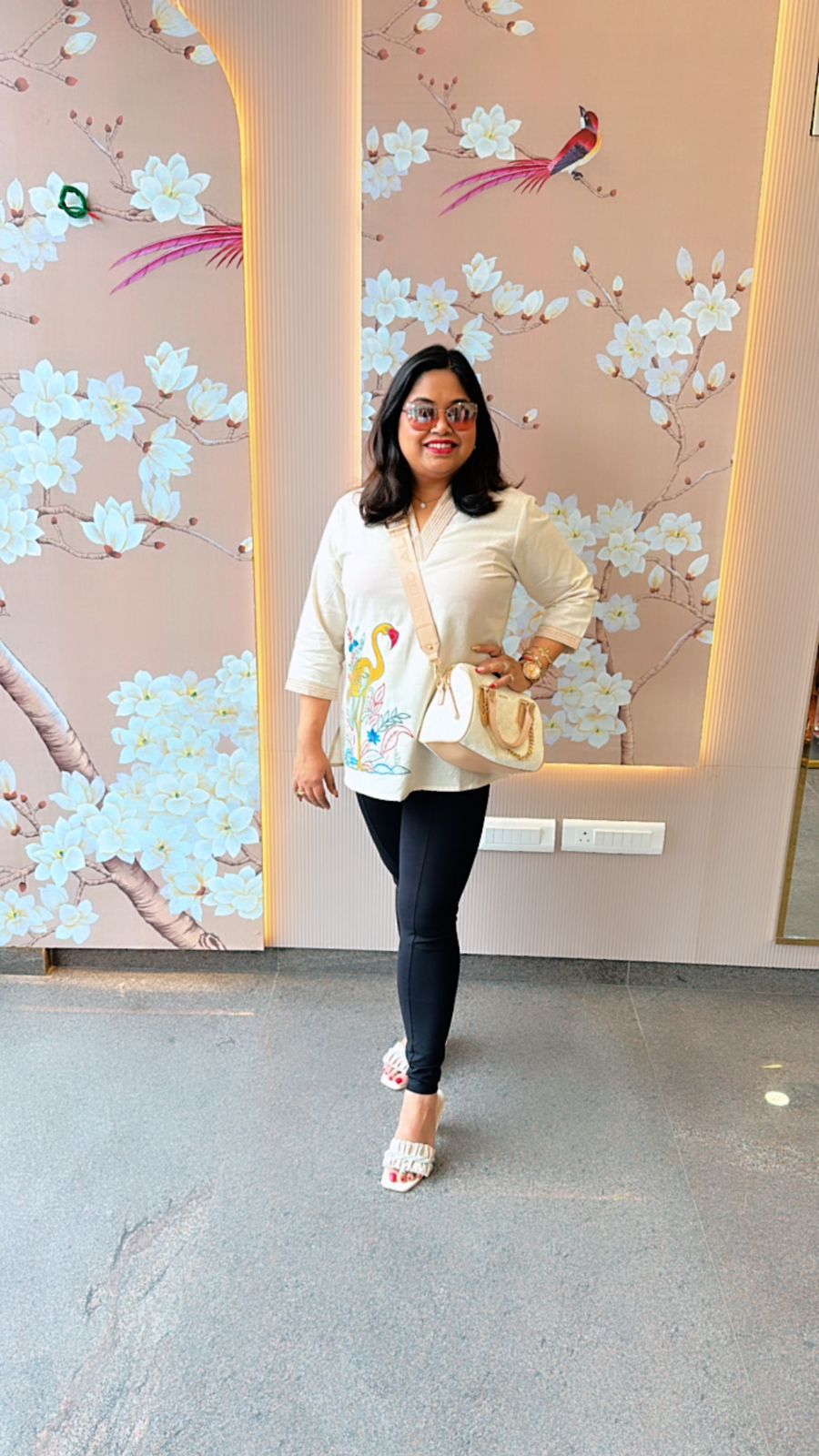 Beautiful embroidered short top