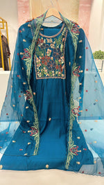 Full embroidery muslin suit set
